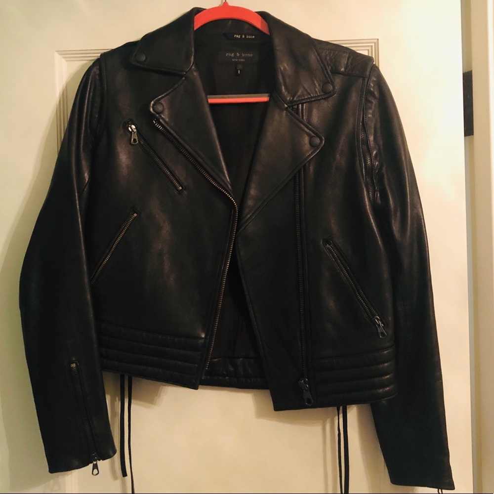 Rag & Bone Black Leather Jacket